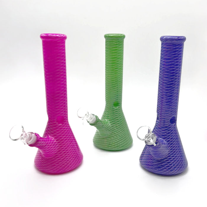 O 10" Web designed Beaker Water pipe-Assorted