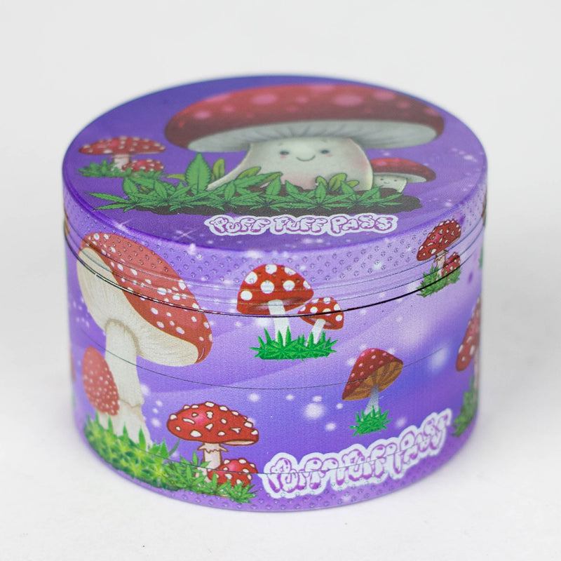 O 2.5" Metal Grinder 4 Layers with Fairytale Design Box of 6 [GZ401]