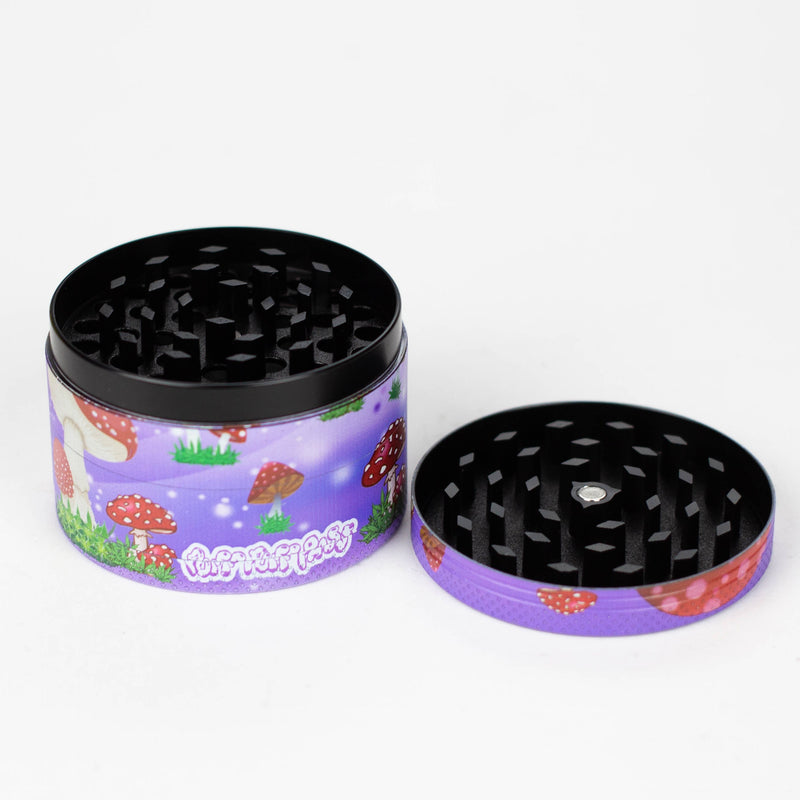 O 2.5" Metal Grinder 4 Layers with Fairytale Design Box of 6 [GZ401]