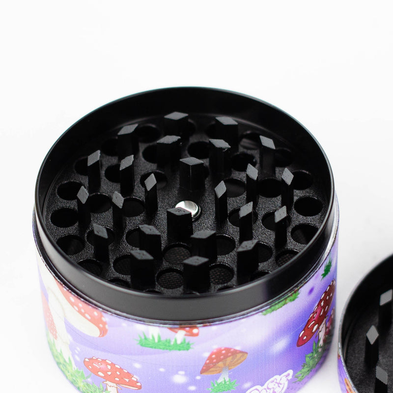 O 2.5" Metal Grinder 4 Layers with Fairytale Design Box of 6 [GZ401]