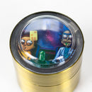 2" Metal Grinder 4 Layers with Dice and Light RM Design Box of 12 Display Pack 777 Smoke