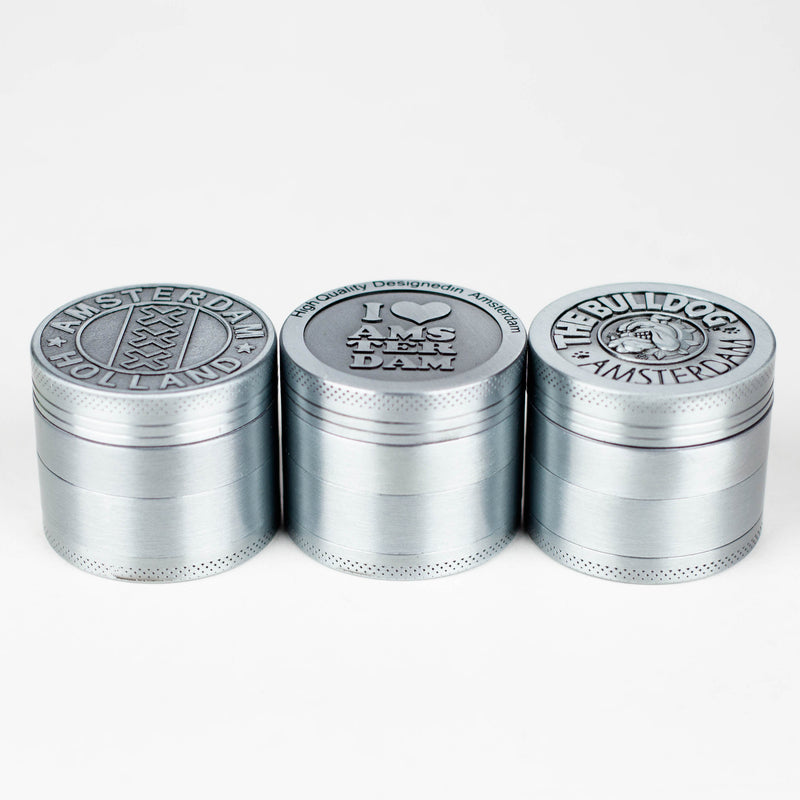 1.5" Metal Grinder 4 Layers Box of 12 [GZ421] Display Pack 777 Smoke