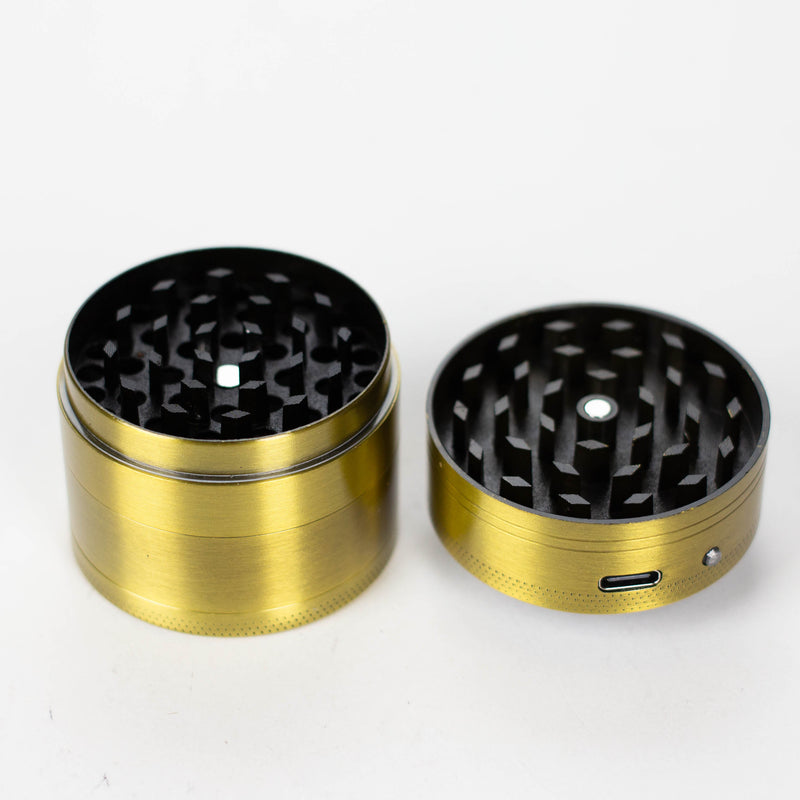 O 2" Metal Grinder 4 Layers with Dice and Light RM Design Box of 12