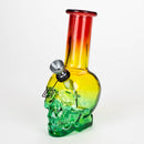 6" Mini Skull base soft glass water bong [SH36xx] Glass Bong 777 Smoke Rasta