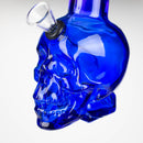 6" Mini Skull base soft glass water bong [SH36xx] Glass Bong 777 Smoke