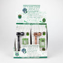 Sugar Skull | Super Slim Metal Pipe With Screen Extra Long Box Of 12 Metal Pipe 777 Smoke