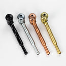 Sugar Skull | Super Slim Metal Pipe With Screen Extra Long Box Of 12 Metal Pipe 777 Smoke