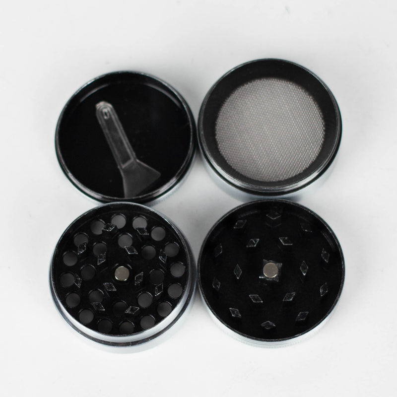 1.5" Metal Grinder 4 Layers Box of 12 [GZ421] Display Pack 777 Smoke