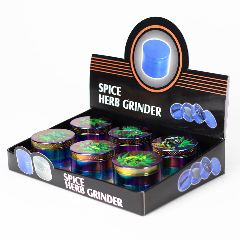 O Weed Rainbow Grinder 4pts 55mm Box of 6