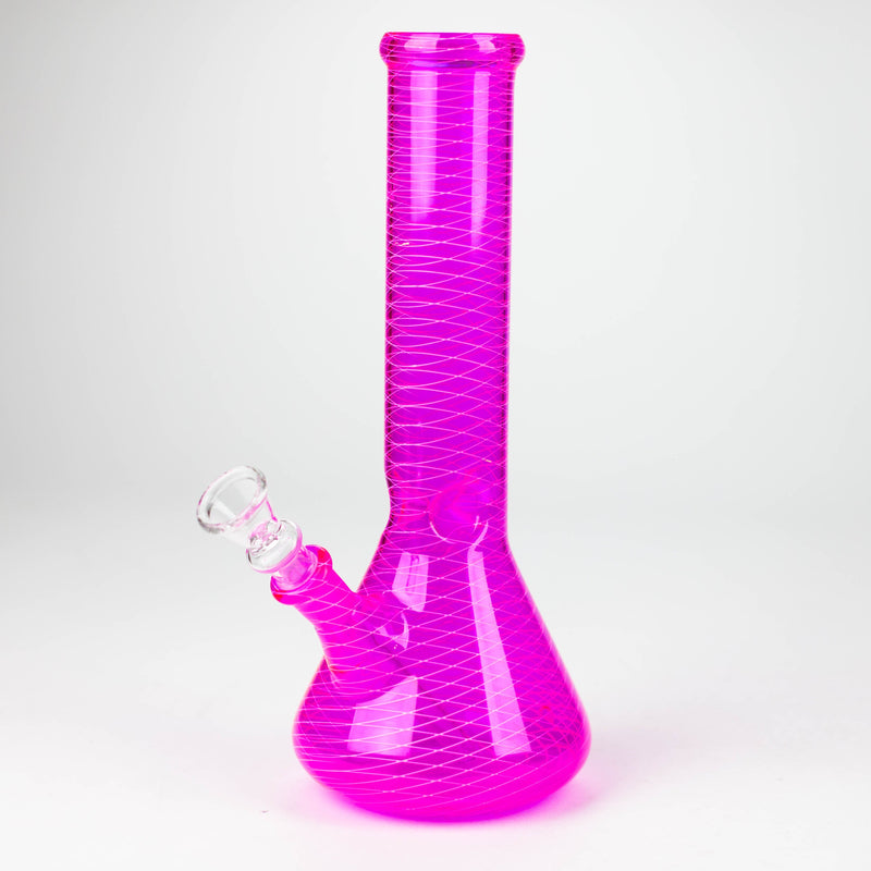 O 10" Web designed Beaker Water pipe-Assorted