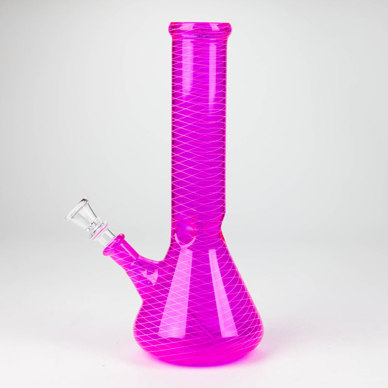 O 10" Web designed Beaker Water pipe-Assorted