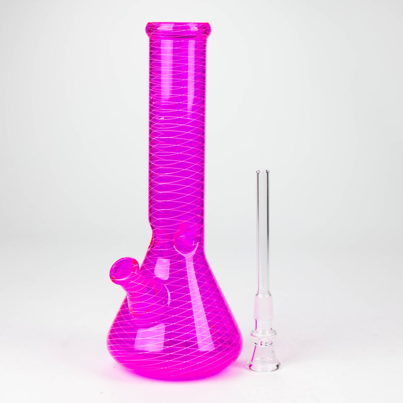 O 10" Web designed Beaker Water pipe-Assorted