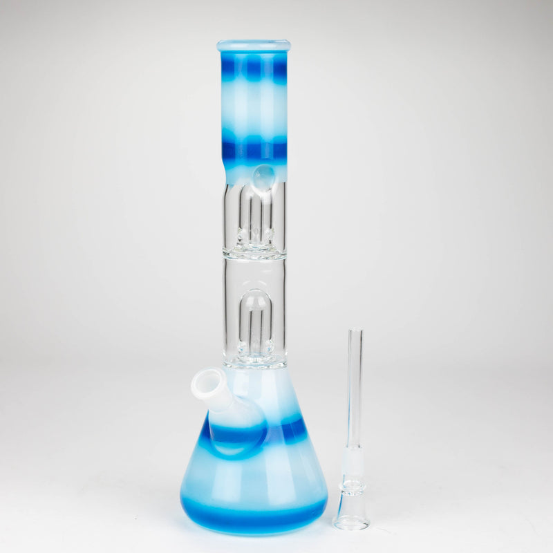 O 12" Double Dome Percolator glass bong