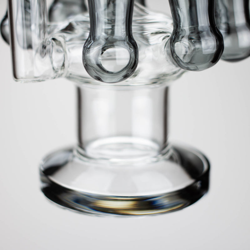 O 13" Multi chamber glass bong with inline difuser