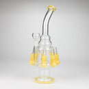 13" Multi chamber glass bong with inline difuser Glass Bong Bongzie Smokes Yellow
