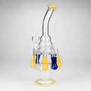 13" Multi chamber glass bong with inline difuser Glass Bong Bongzie Smokes Blue