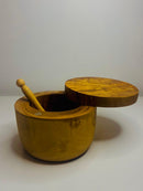 VOW | Olive Wood Jar-Magnetic Lid-Doozer Wooden Pipe Variety Olive Wood