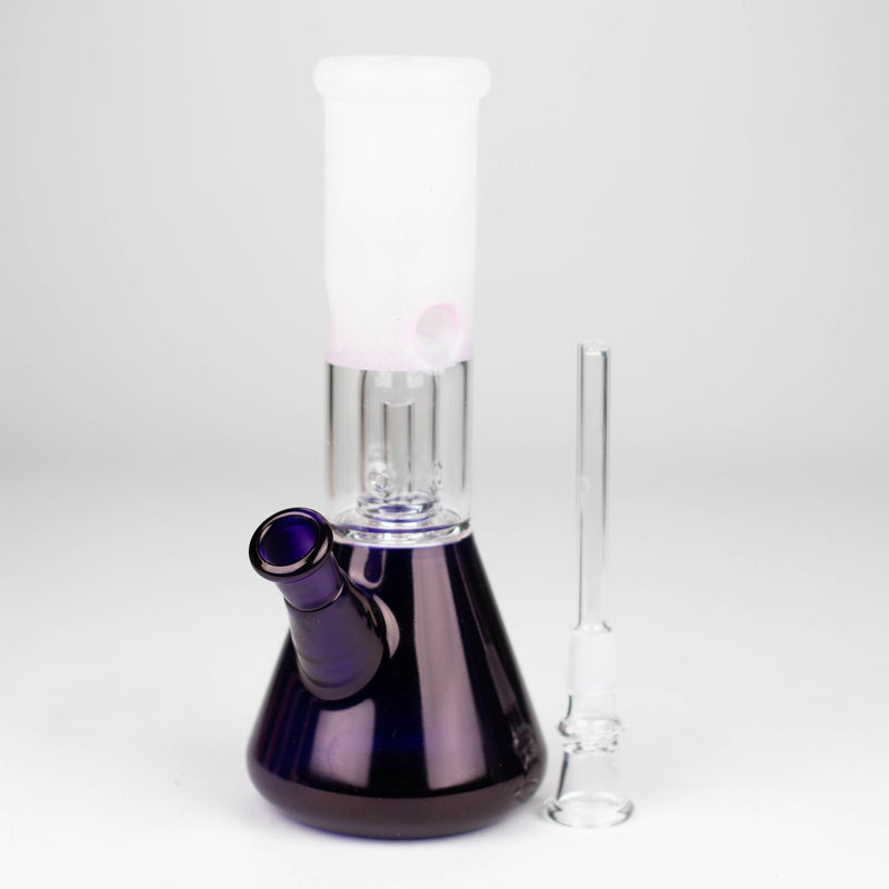 O 8" Single Dome Percolator Ice Bong-Assorted