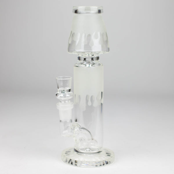 O 8" Glow in Dark Lamp glass water bong