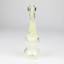 6" Single chamber Bubbler Glass Pipe Bongzie Smokes