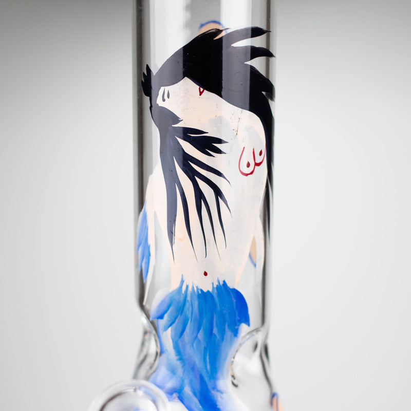 O 12" MERMAID BEAKER GLASS BONG