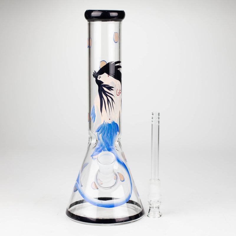 O 12" MERMAID BEAKER GLASS BONG