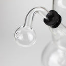 6" OIL RIG ROUND WITH STICKER Glass Rig Bongzie Smokes