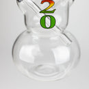 6" OIL RIG ROUND WITH STICKER Glass Rig Bongzie Smokes