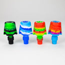 2-in-1 Silicone Knight bowl with multi-hole glass bowl-Color Assorted Bowl · Banger · Oil Burner YHS Smoke