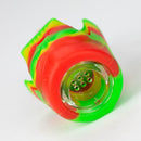 2-in-1 Silicone Knight bowl with multi-hole glass bowl-Color Assorted Bowl · Banger · Oil Burner YHS Smoke