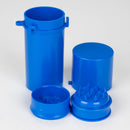 Plastic stash and grinder [C39] - Color Assorted Herb Saver Grinder YHS Smoke