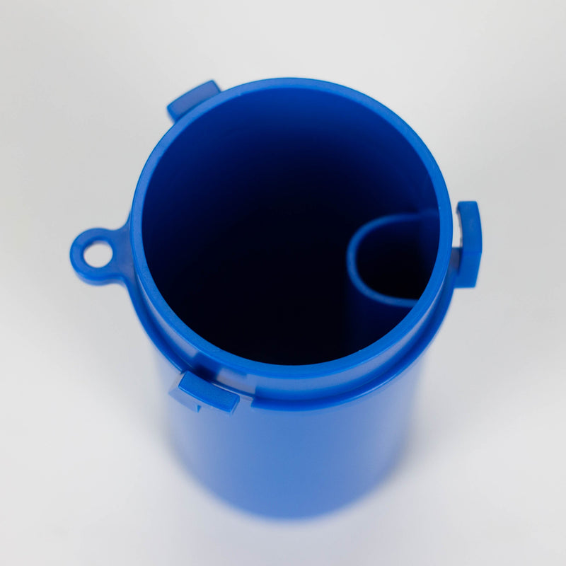 Plastic stash and grinder [C39] - Color Assorted Herb Grinder YHS Smoke