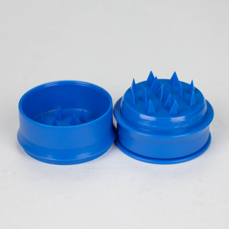 Plastic stash and grinder [C39] - Color Assorted Herb Grinder YHS Smoke