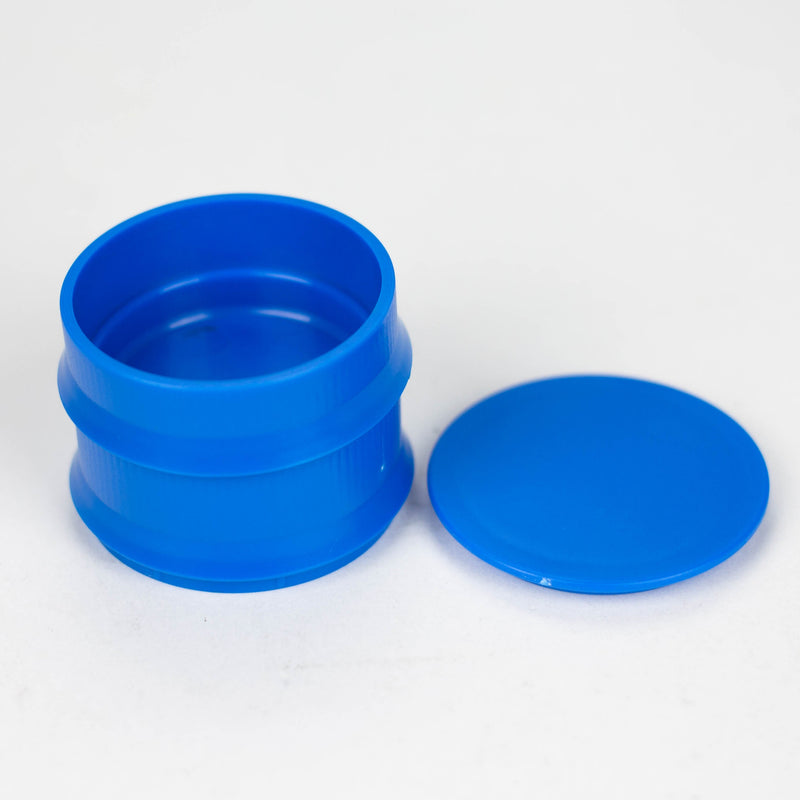Plastic stash and grinder [C39] - Color Assorted Herb Grinder YHS Smoke