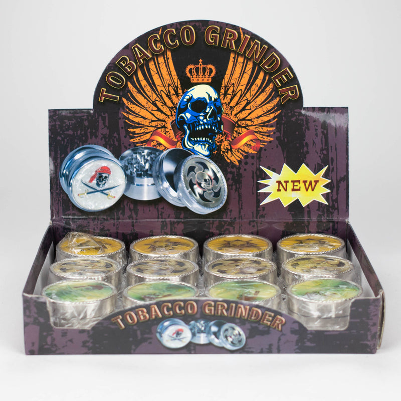 O 3 parts Skull pictured Grinder Box of 12