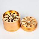 Teethless Aluminium Grinder 53mm 4parts Box of 6 Display Pack NIBO Distribution