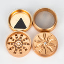 Teethless Aluminium Grinder 53mm 4parts Box of 6 Display Pack NIBO Distribution