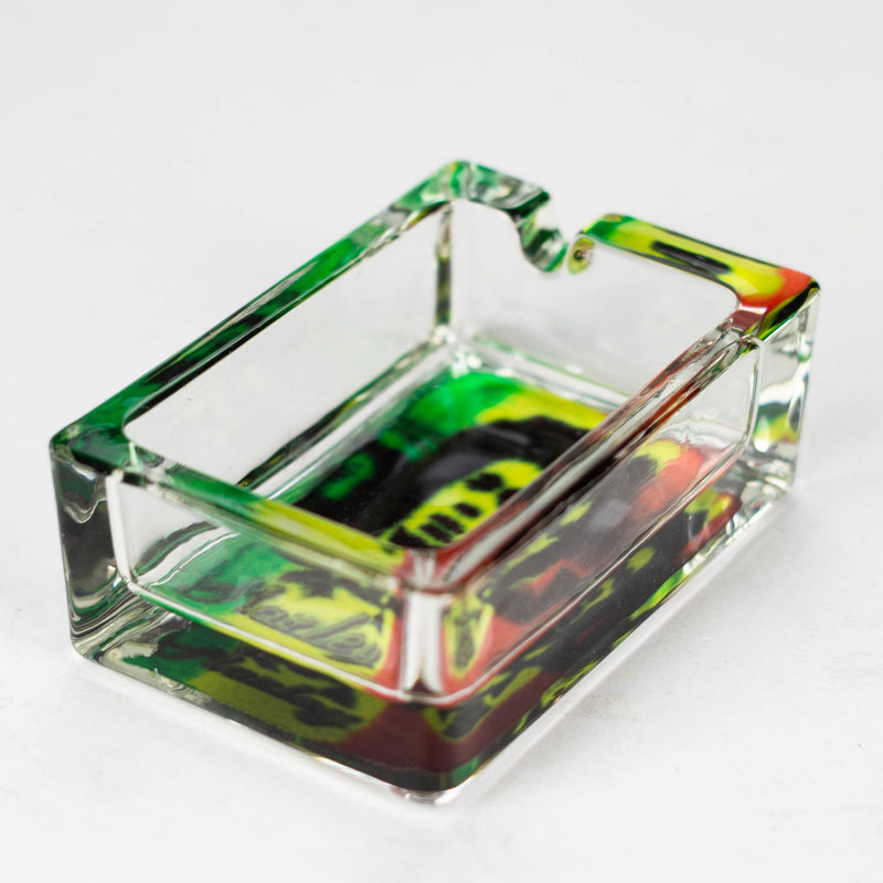 O Glass Rectangle Ashtray Box of 8