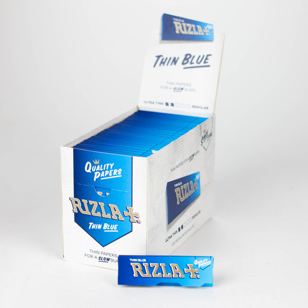 O Rizla | Thin Blue single wide size Box of 100