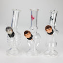 HIT | 5" miniature glass water bong with metal stem - Assorted Glass Bong NIBO Distribution