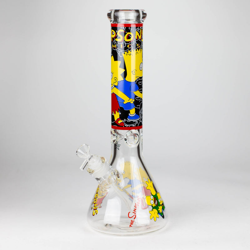 O 14" Cartoon 9 mm glass bong [PIP836]