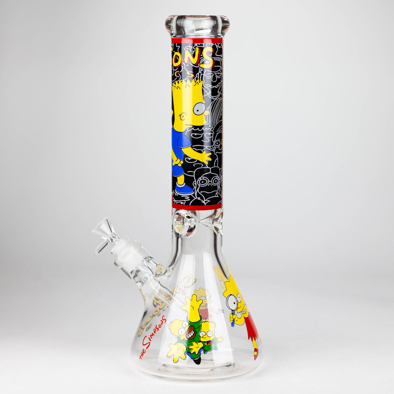 O 14" Cartoon 9 mm glass bong [PIP836]