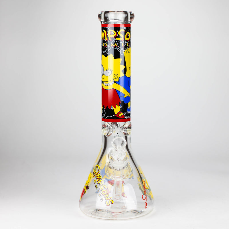 O 14" Cartoon 9 mm glass bong [PIP836]