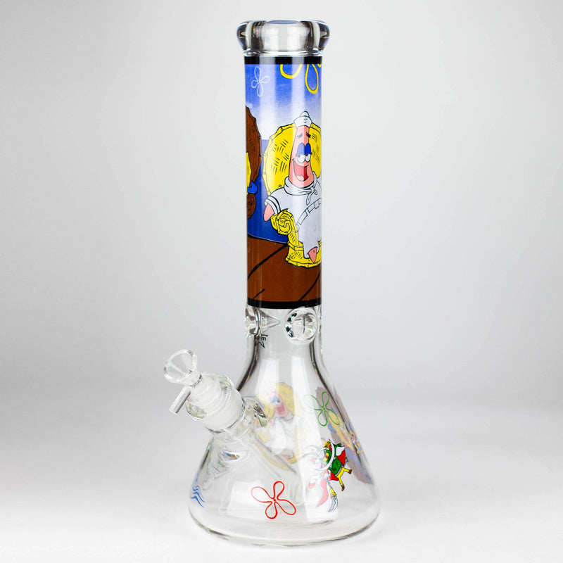 O 14" Cartoon 9 mm glass bong [PIP836]