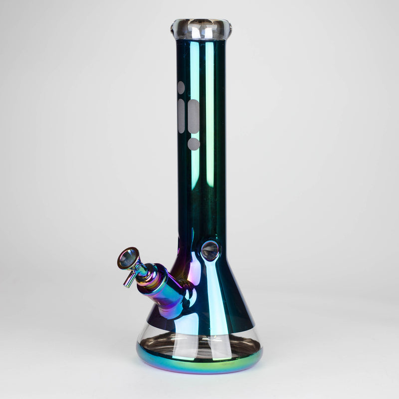 O 13.5" Infyniti 7 mm metallic classic beaker bong