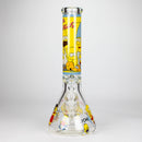 14" Yellow Family Cartoon 9 mm glass bongs [PIP789] Glass Bong NIBO Distribution