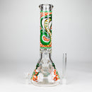 14" Cobra snake Glow 9mm glass bong [PIP868] Glass Bong NIBO Distribution