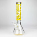 14" Hemp Weed 9mm glass bong [PIP845] Glass Bong NIBO Distribution Yellow