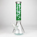 14" Hemp Weed 9mm glass bong [PIP845] Glass Bong NIBO Distribution Teal