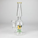 12" Fancy glass water bong Glass Bong Bongzie Smokes Yellow